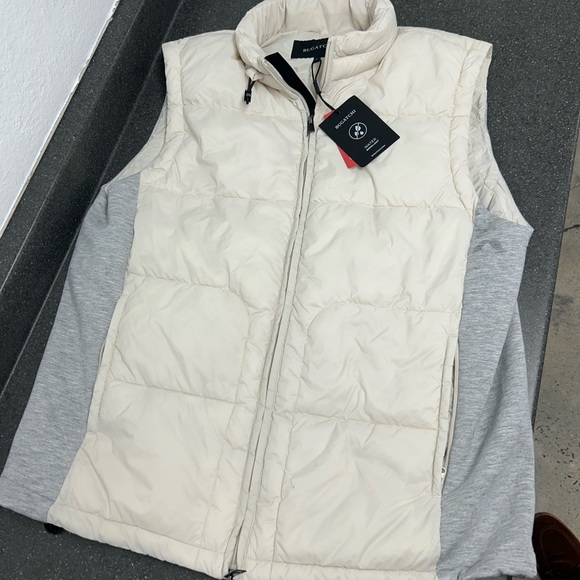 Bugatchi Cream and Gray Vest - Picture 1 of 3